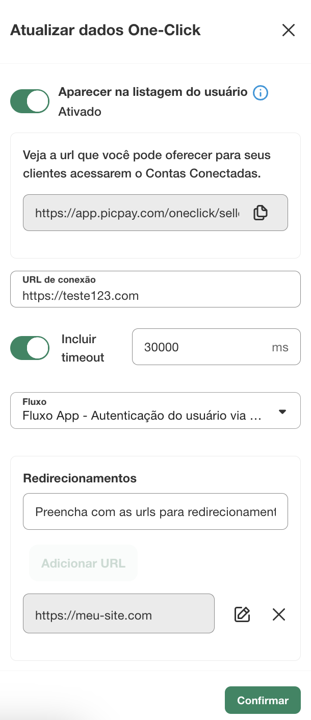 Update Information Modal