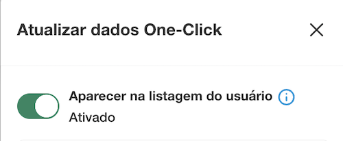 Enable Appear in User Listing